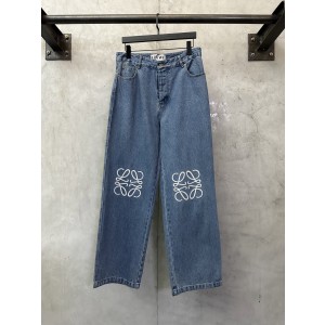 LOEWE 로에베 레이저 버닝 패치 데님 팬츠 바지 의류