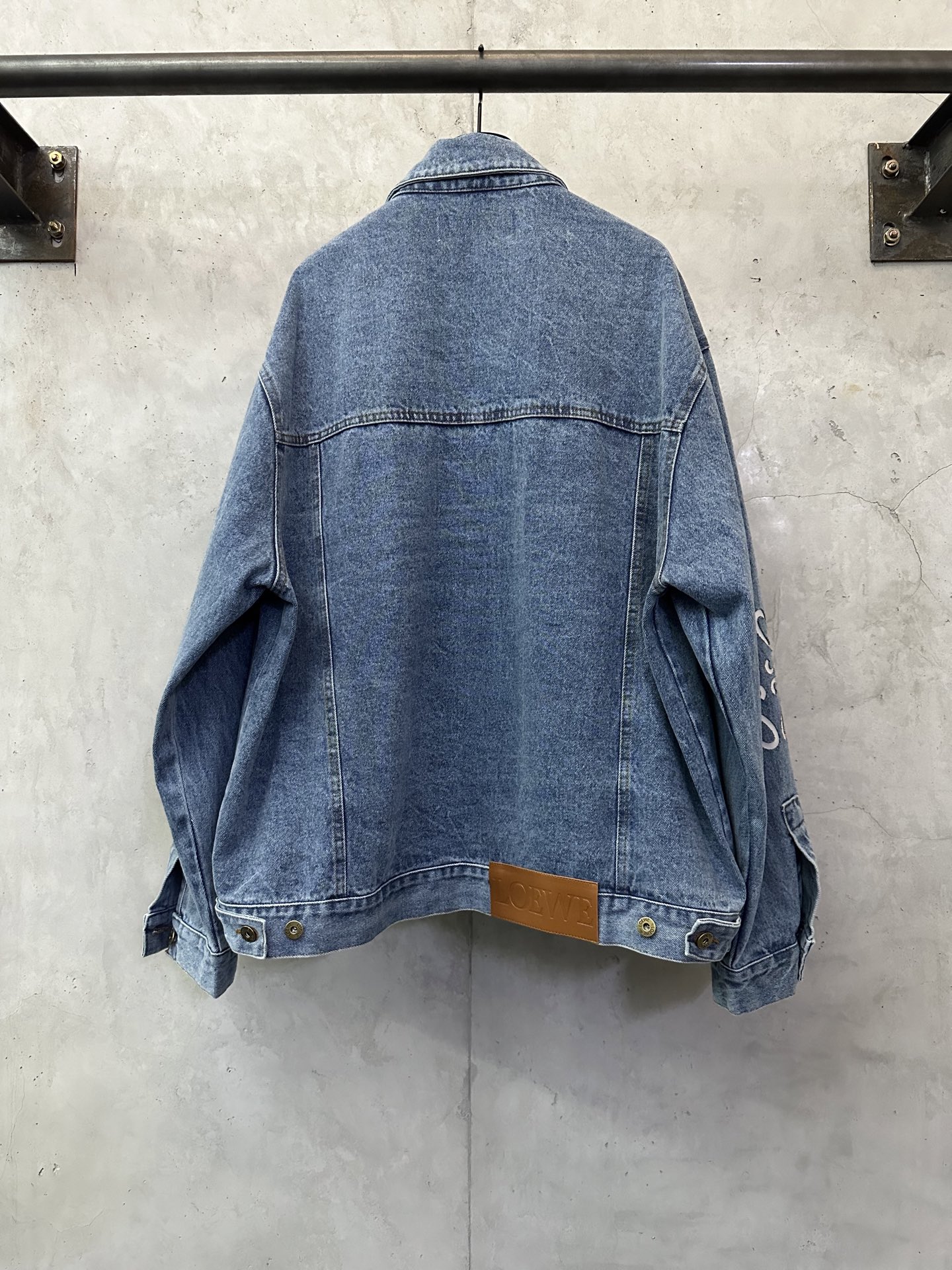 LOEWE 로에베 레이저 버닝 아나그램 데님 재킷 재켓 의류