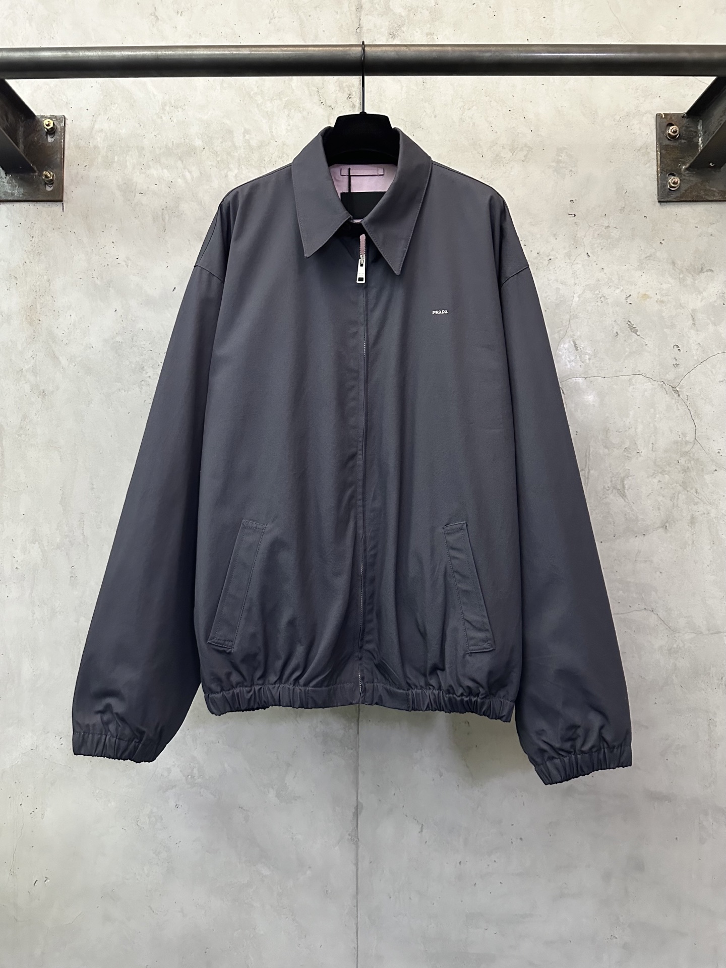 PRADA 프라다 해링턴 카라 집업 자켓 재킷 의류