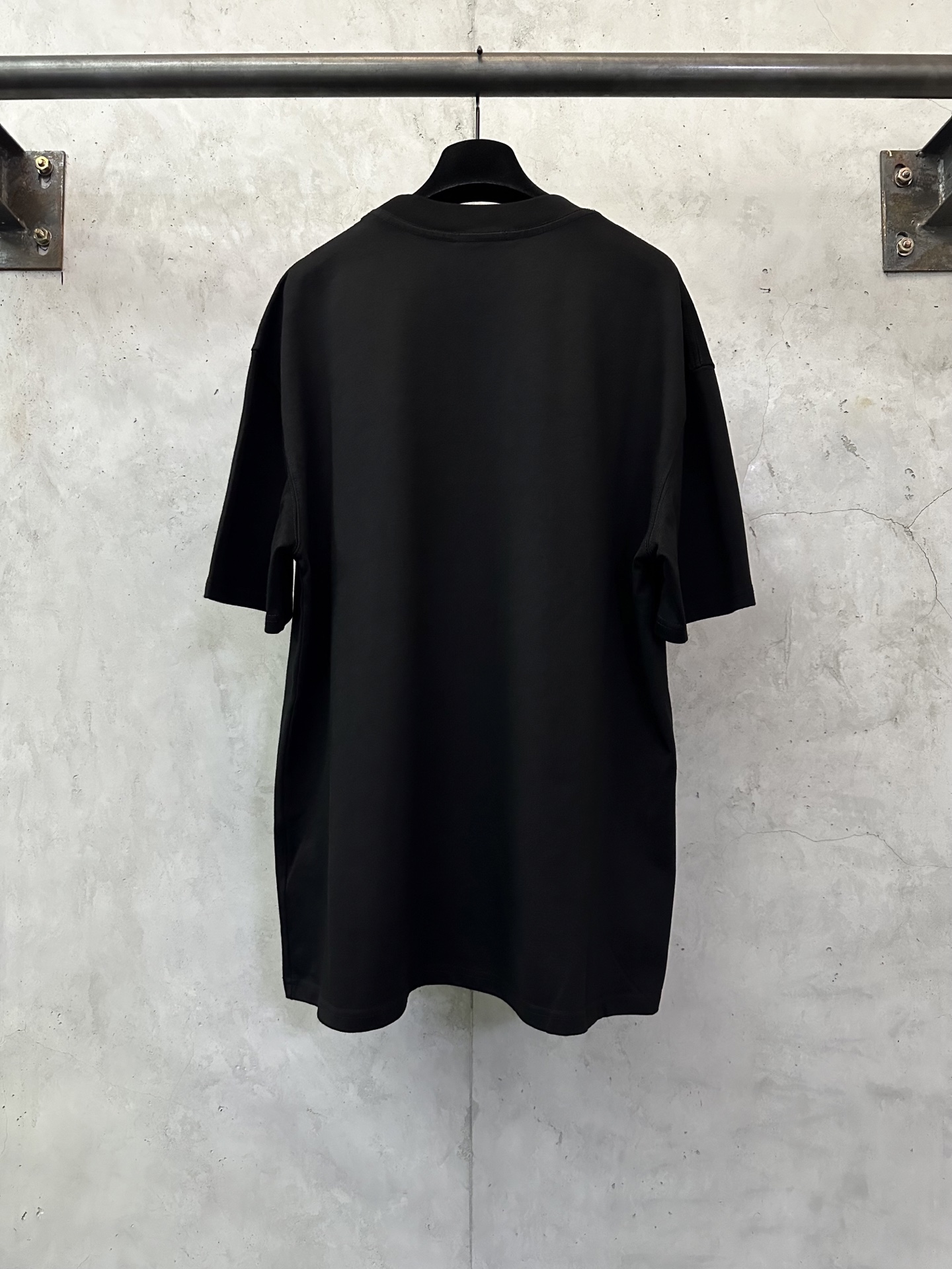 Dior CD 디올 클래식 로고 글리터 헤비 코튼 반팔 티셔츠 의류