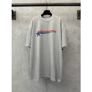 Alexander Wang 알렉산더 왕 별 패턴 크리스탈 장식 반팔 티셔츠 의류