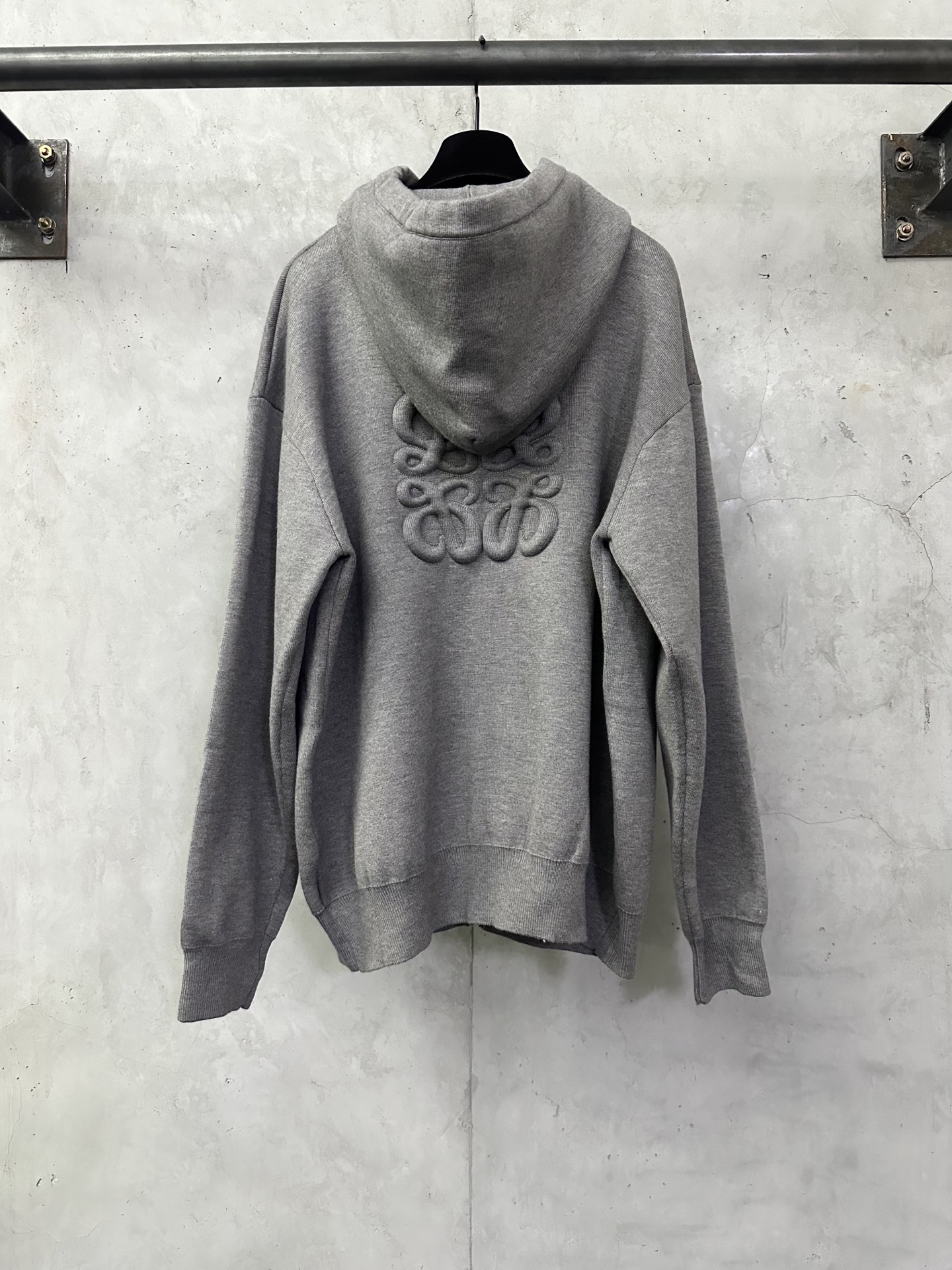 LOEWE 로에베 자수 로고 니트 후드 집업 자켓 재킷 의류