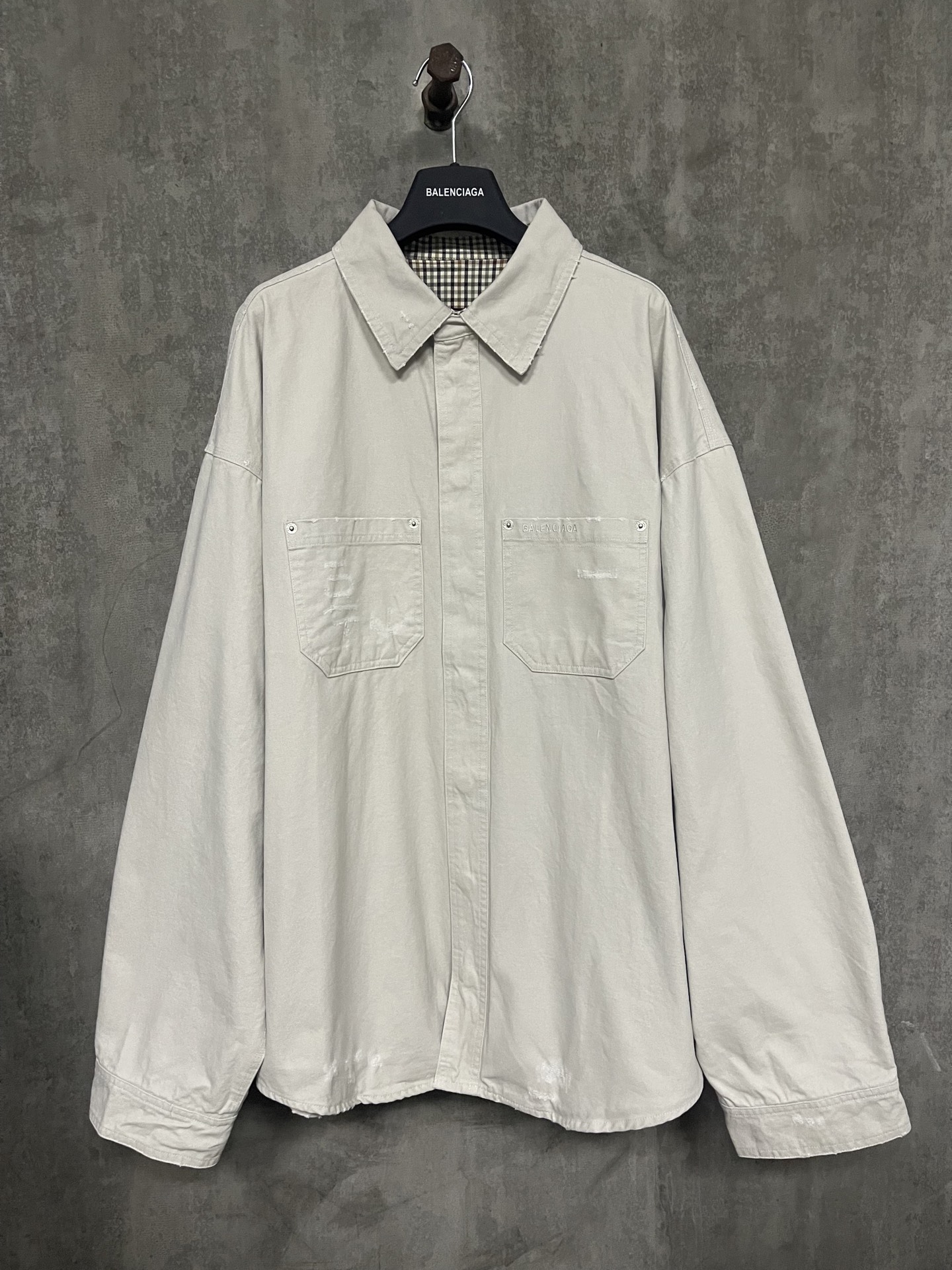 Balenciaga 발렌시아가 패치워크 디스트로이드 워싱 공용 외투/재킷 자켓 의류