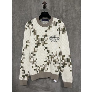 LV 루이비통 카모 마이크로 모자이크 라운드넥 긴팔 티셔츠 의류