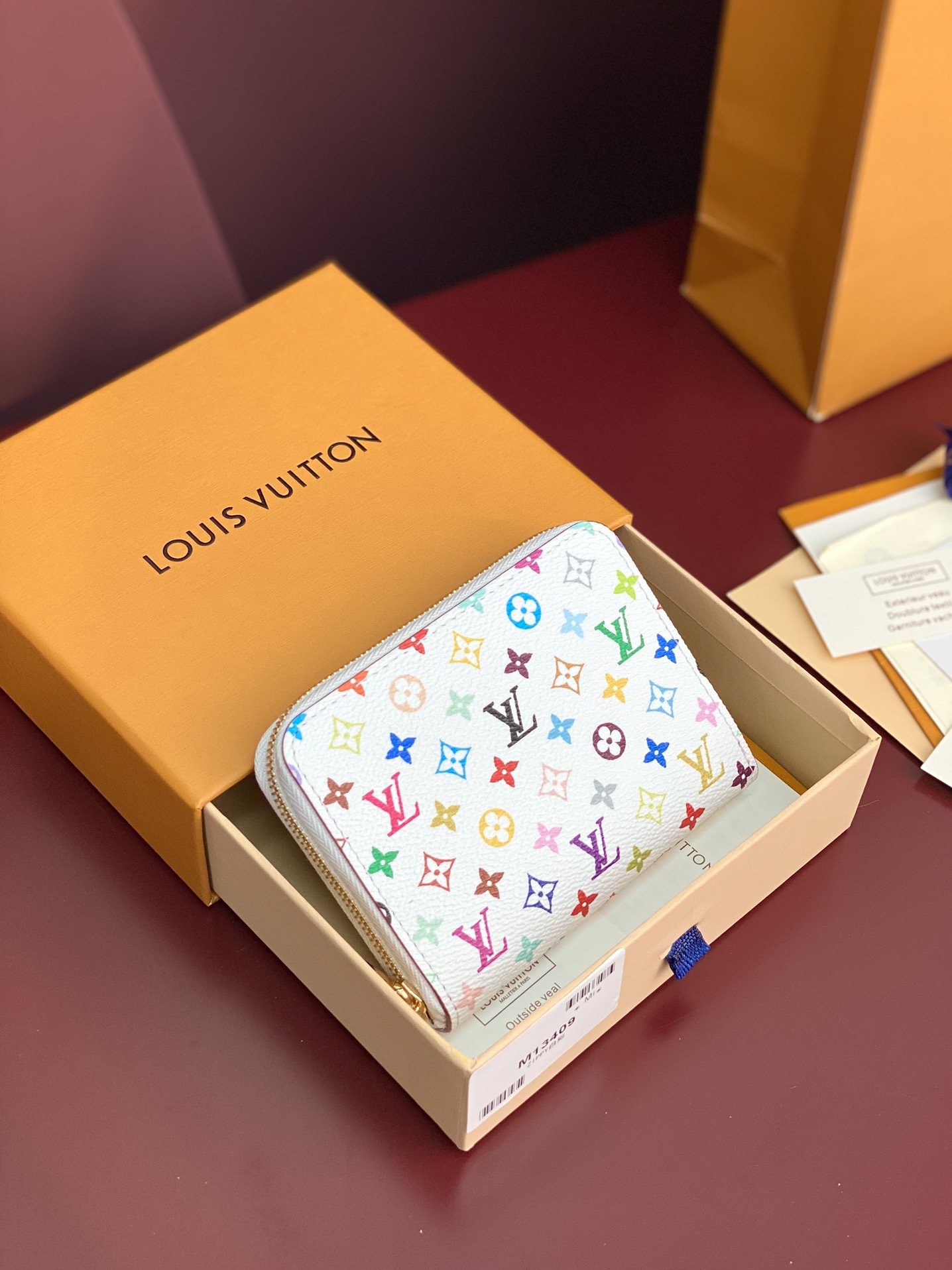 LV × TM 루이비통 화이트 컬러 동전지갑 카드지갑 지갑