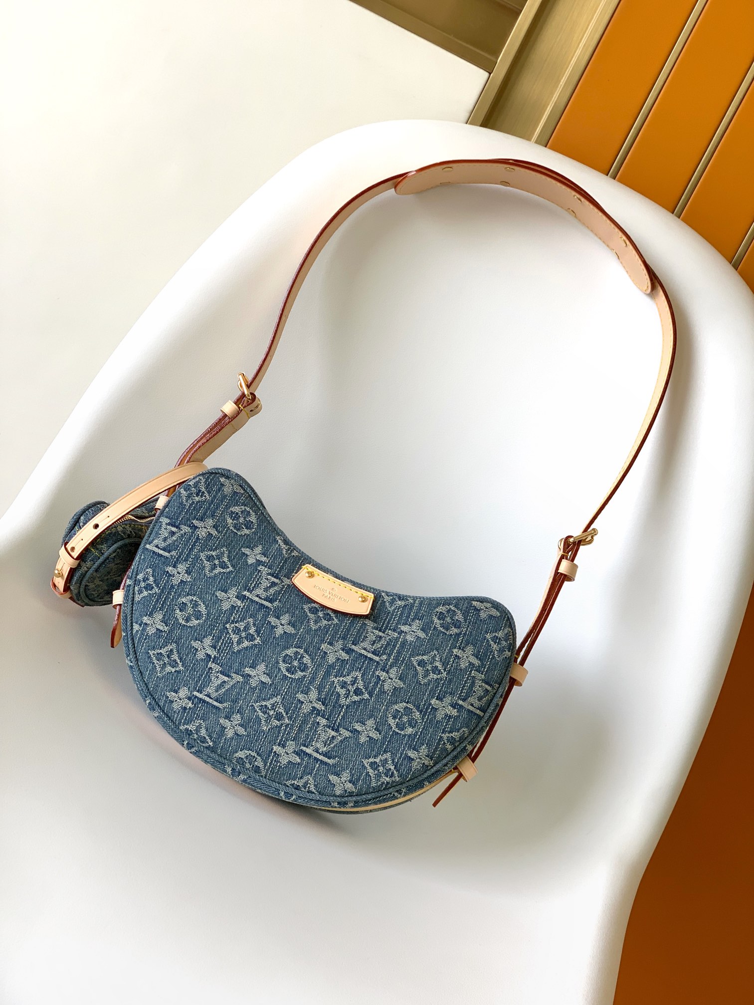 LV 루이비통 M46856 Monogram Pea Bag 하프문 숄더백 세트 가방