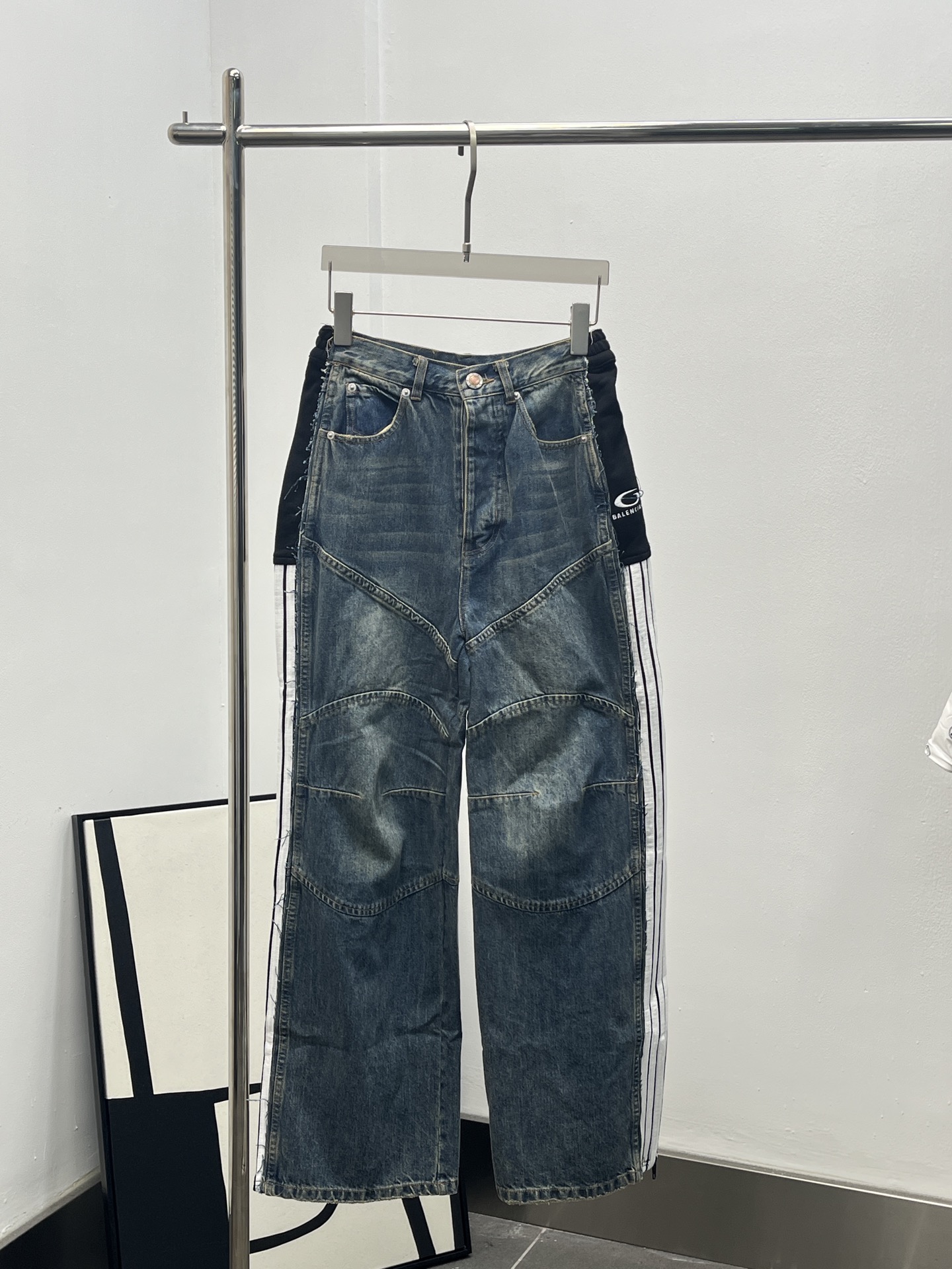 Balenciaga 발렌시아가 빈티지 워싱 와이드 데님 팬츠 바지 의류