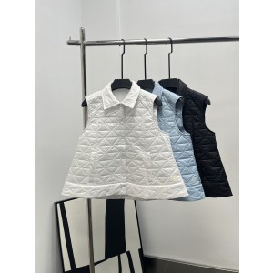 Moncler 몽클레어 몽클레르 A라인 체크 패턴 패딩 베스트 조끼 의류