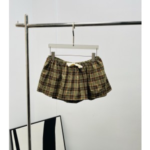 miumiu 미우미우 체크 미니 스커트 치마 의류