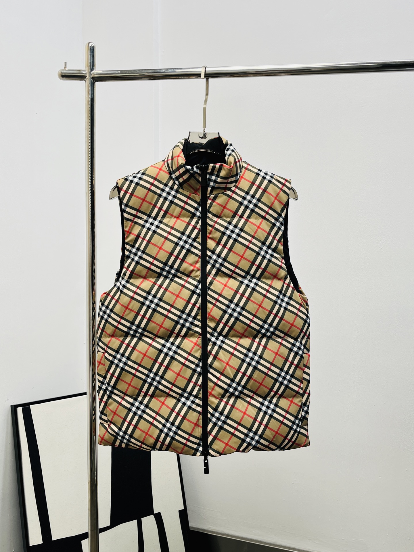 Burberry 버버리 BBR 체크 양면 다운 베스트 조끼 의류