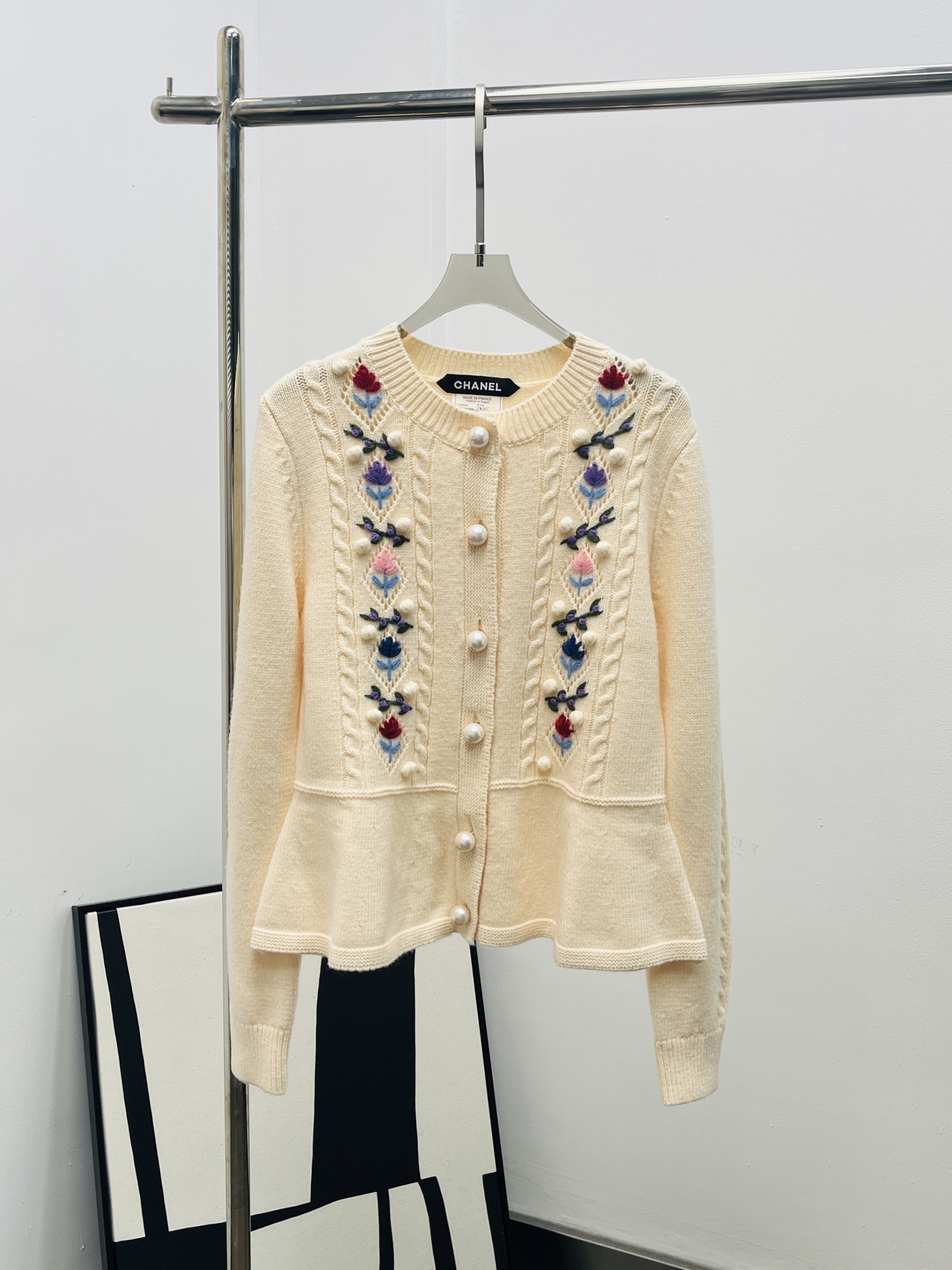 Chanel 샤넬 크로셰 스커트형 라운드넥 재킷 자켓 의류