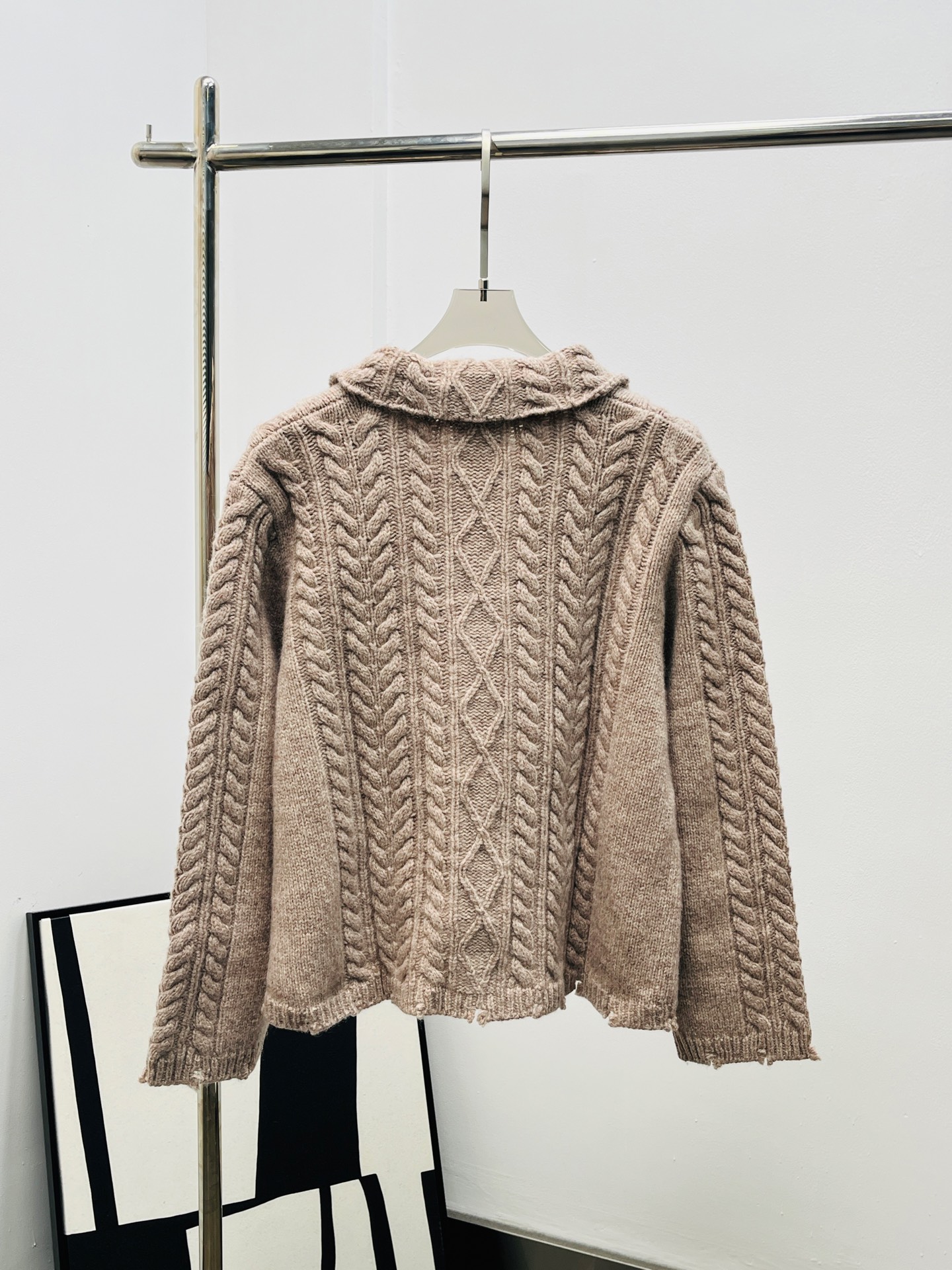 Chanel 샤넬 꽈배기 크로셰 카라 자켓 재킷 가디건 의류