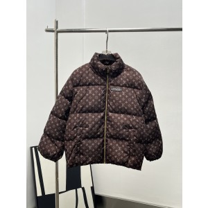 Louis Vuitton LV 루이비통 모노그램 패턴 하이넥 패딩 점퍼 자켓 의류