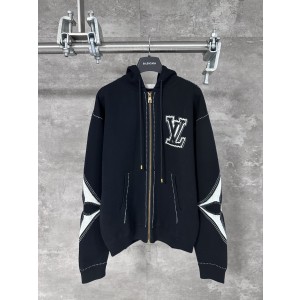 LV / 루이비통 인타르시아 울 혼방 지퍼 후드 집어 자켓 재킷 의류