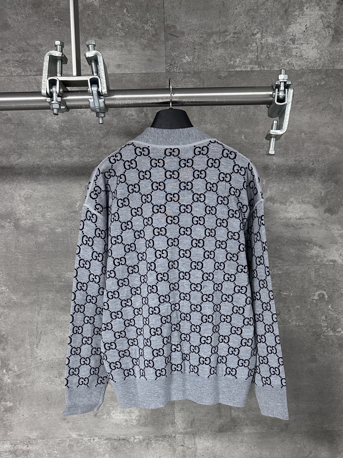 Gucci / 구찌 풀 프린트 순양모 GG 니트 가디건 자켓 의류