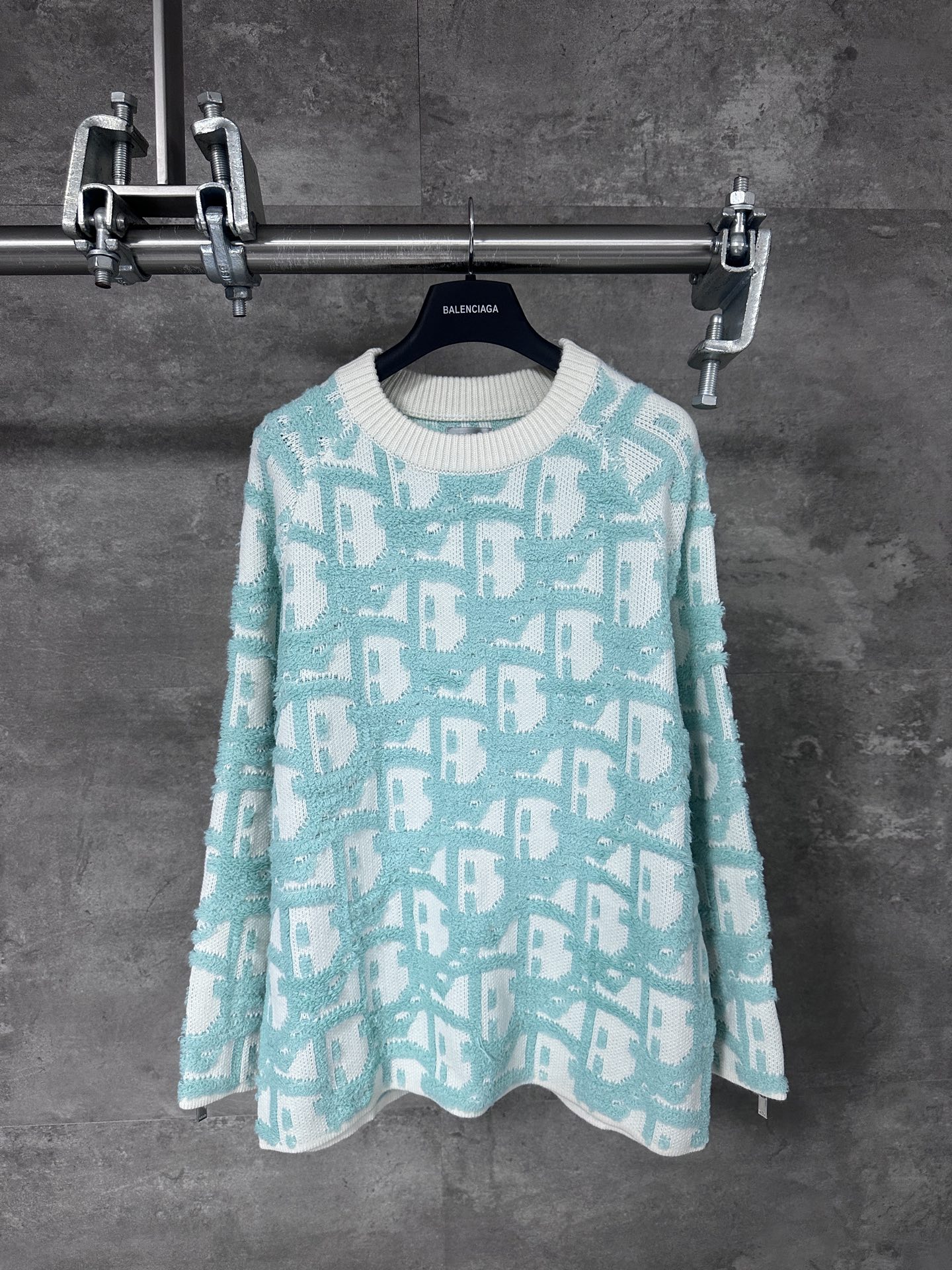 Dior CD / 디올 컬러 블록 패턴 자카드 긴팔 니트 스웨터 의류