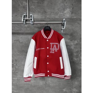 Louis Vuitton / LV 루이비통 진주 장식 레더 야구 점퍼 자켓 재킷 의류