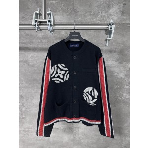 LV 루이비통 도트 코튼 니트 가디건 자켓 재킷 의류