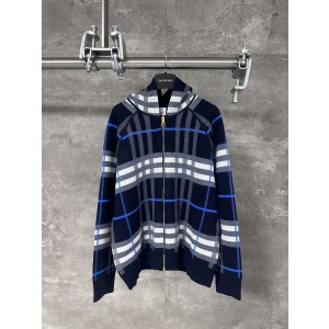 BURBERRY 버버리 리버서블 체크 캐시미어 후드 집업 자켓 재킷 의류