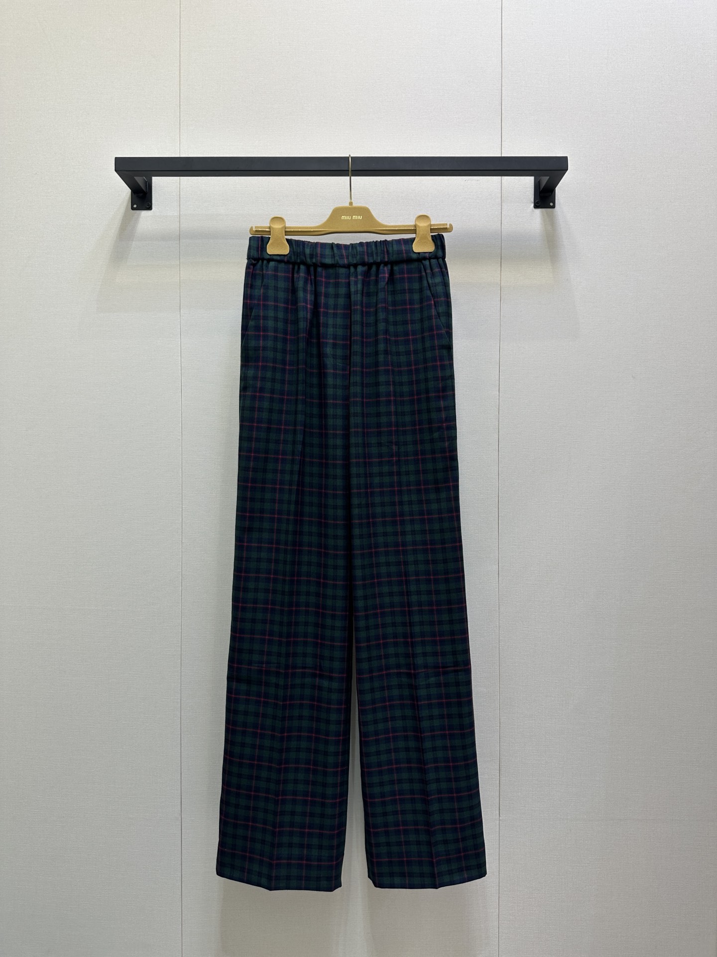 MiuMiu 미우미우 빈티지 체크 울 팬츠 바지 의류