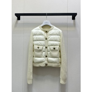 Moncler 몽클레어 몽클레르 다운 니트 배색 자켓 재킷 의류