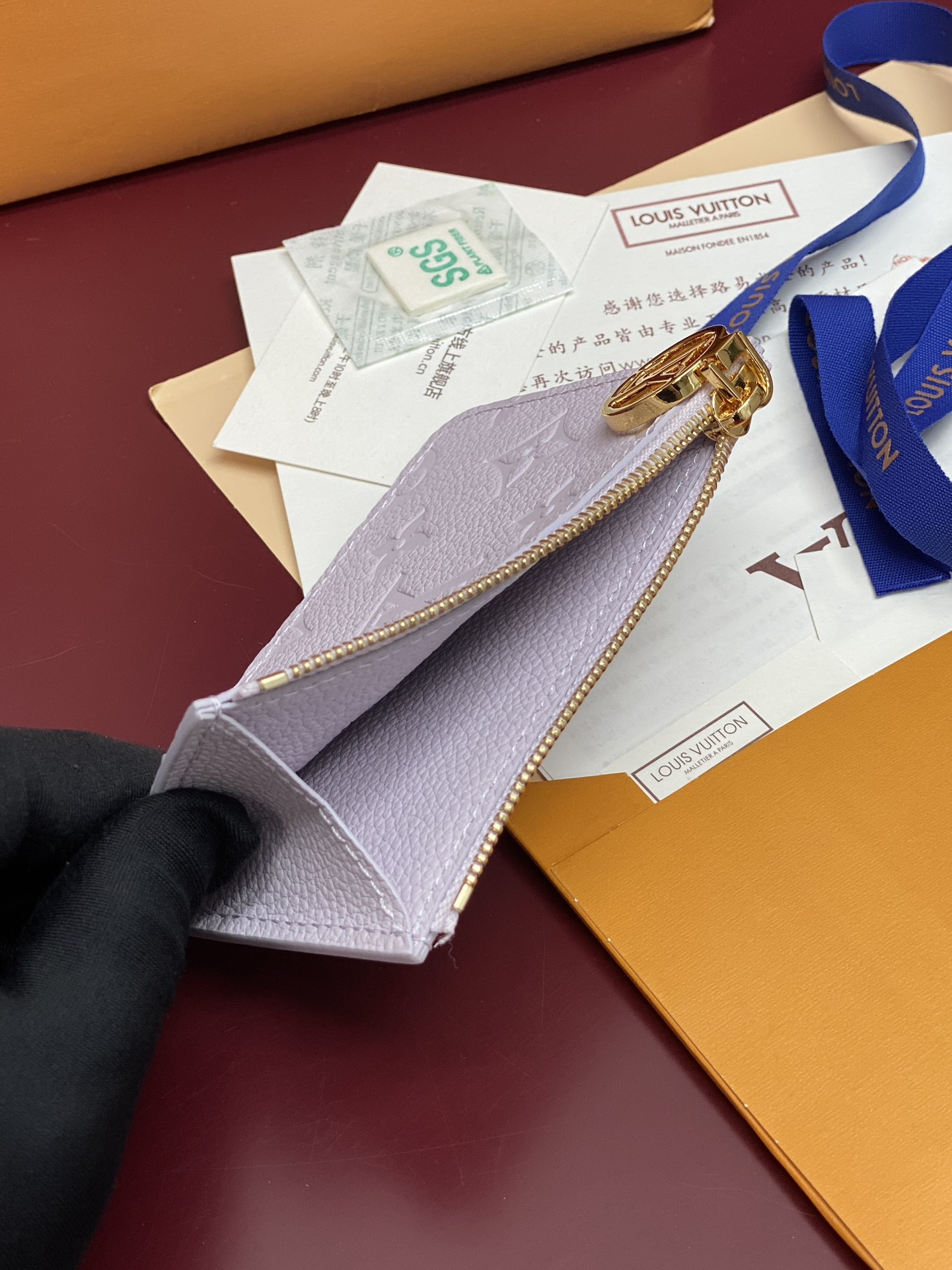 LV 루이비통 M25807 Rosalie 동전 카드 지갑