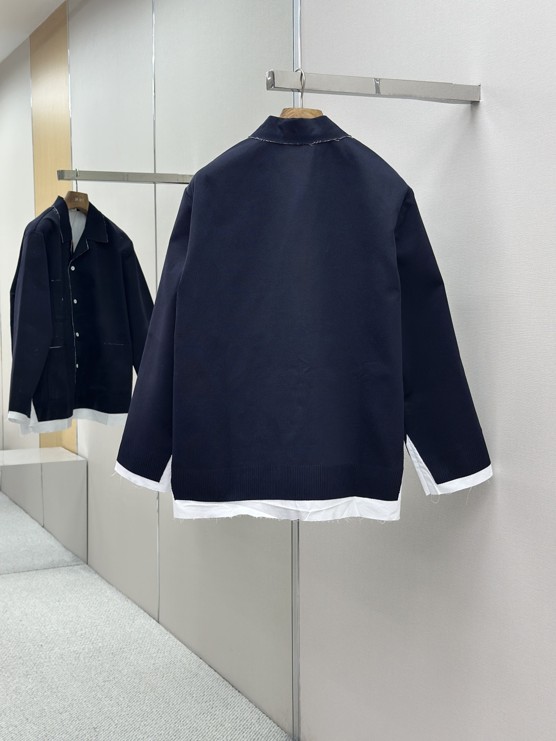 miumiu 미우미우 레이어드 로고 자수 셔츠 의류