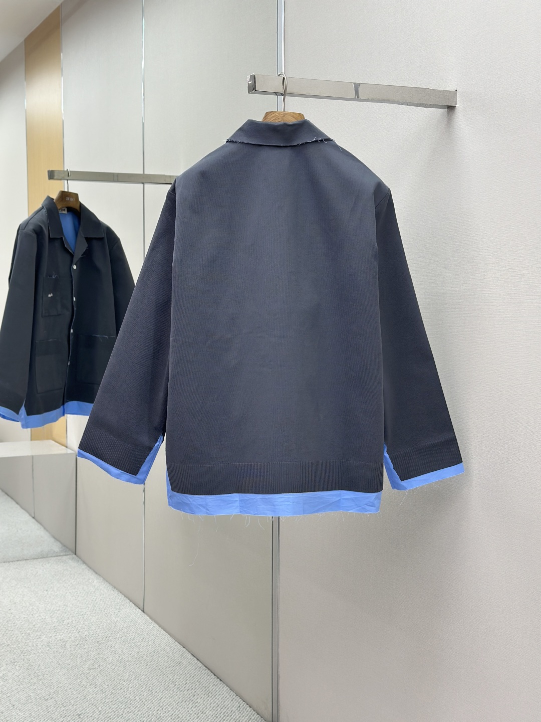 miumiu 미우미우 레이어드 로고 자수 셔츠 의류