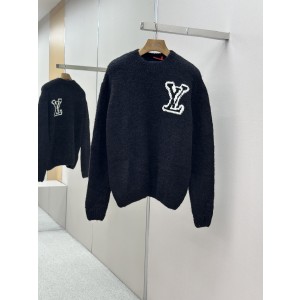 LV LOUIS VUITTON 루이비통 배색 로고 니트 의류