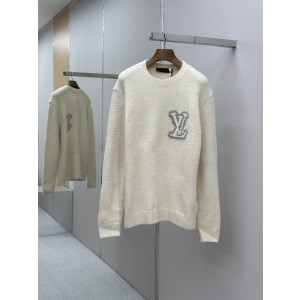 LV LOUIS VUITTON 루이비통 배색 로고 니트 의류