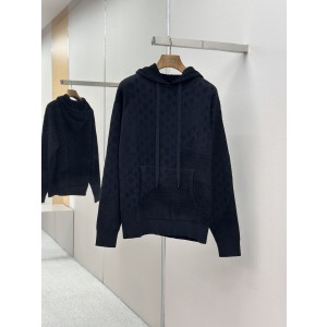 LV LOUIS VUITTON 루이비통 자카드 니트 후드티 의류