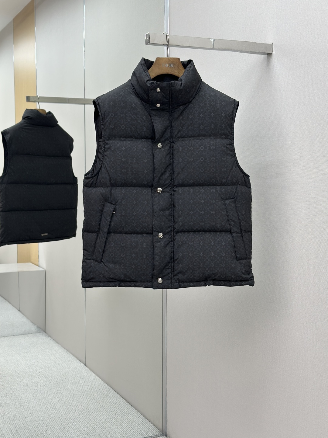 Chrome Hearts / 크롬하츠 CH 자수 패턴 다운 베스트 패딩 조끼 의류