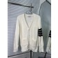 THOM BROWNE TB 톰브라운 굵은 니트 4줄무늬 가디건 자켓 의류