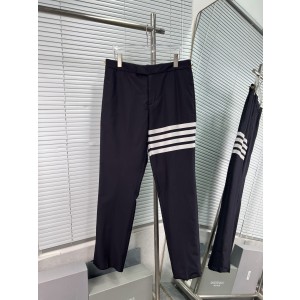 Thom Browne TB 톰브라운 클래식 4-바 스트라이프 울 슬랙스 정장 바지 팬츠 의류