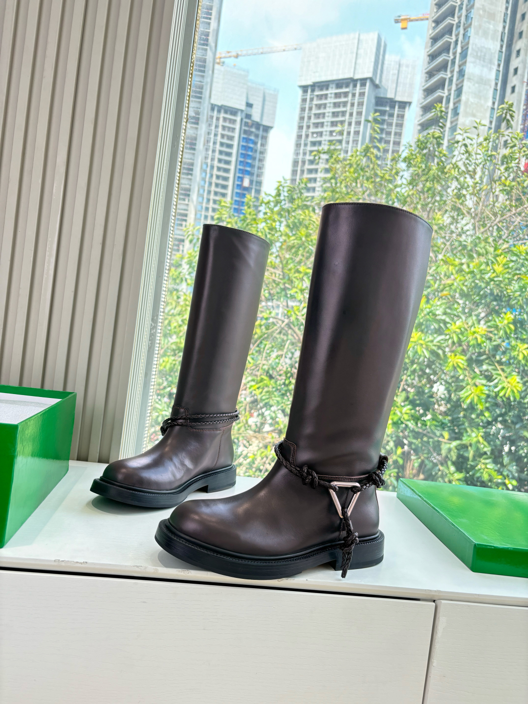 Bottega Veneta BV 보테가 베네타 매듭 포인트 첼시 부츠 신발