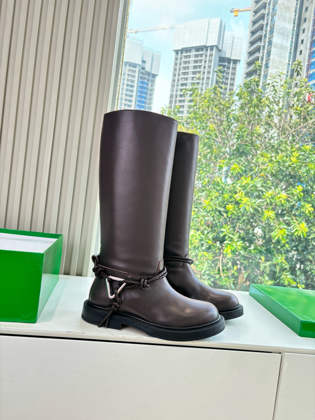 Bottega Veneta BV 보테가 베네타 매듭 포인트 첼시 부츠 신발