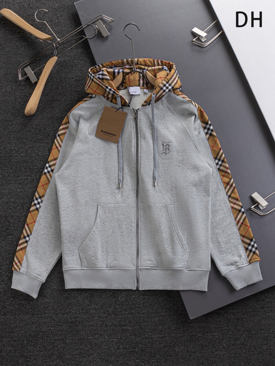 Burberry 버버리 빈티지 체크 후드 집업 자켓 재킷 의류