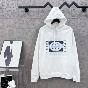 GUCCI 구찌 더블 G 로고 후드티 의류