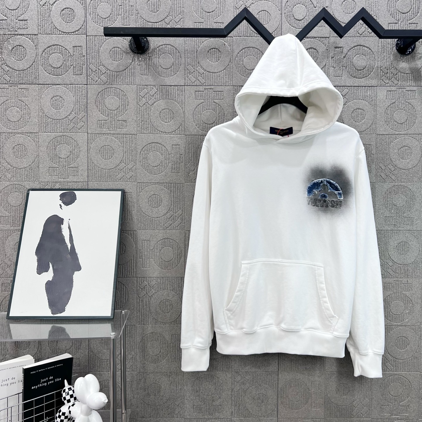 Louis Vuitton LV 루이비통 빈티지 데님 자수 후드티 의류