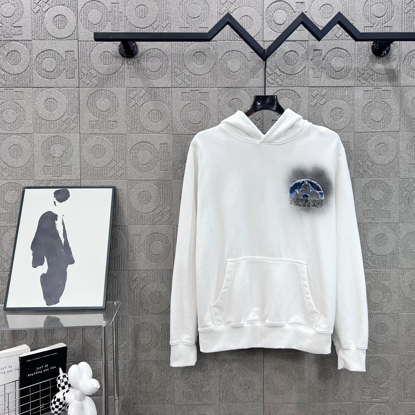 Louis Vuitton LV 루이비통 빈티지 데님 자수 후드티 의류