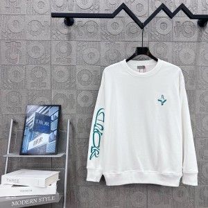 Dior CD 디올 로고 자수 크루넥 스웨트셔츠 긴팔 티셔츠 의류