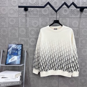 Dior CD 디올 모노그램 그래디언트 로고 스웨트셔츠 긴팔 티셔츠 의류