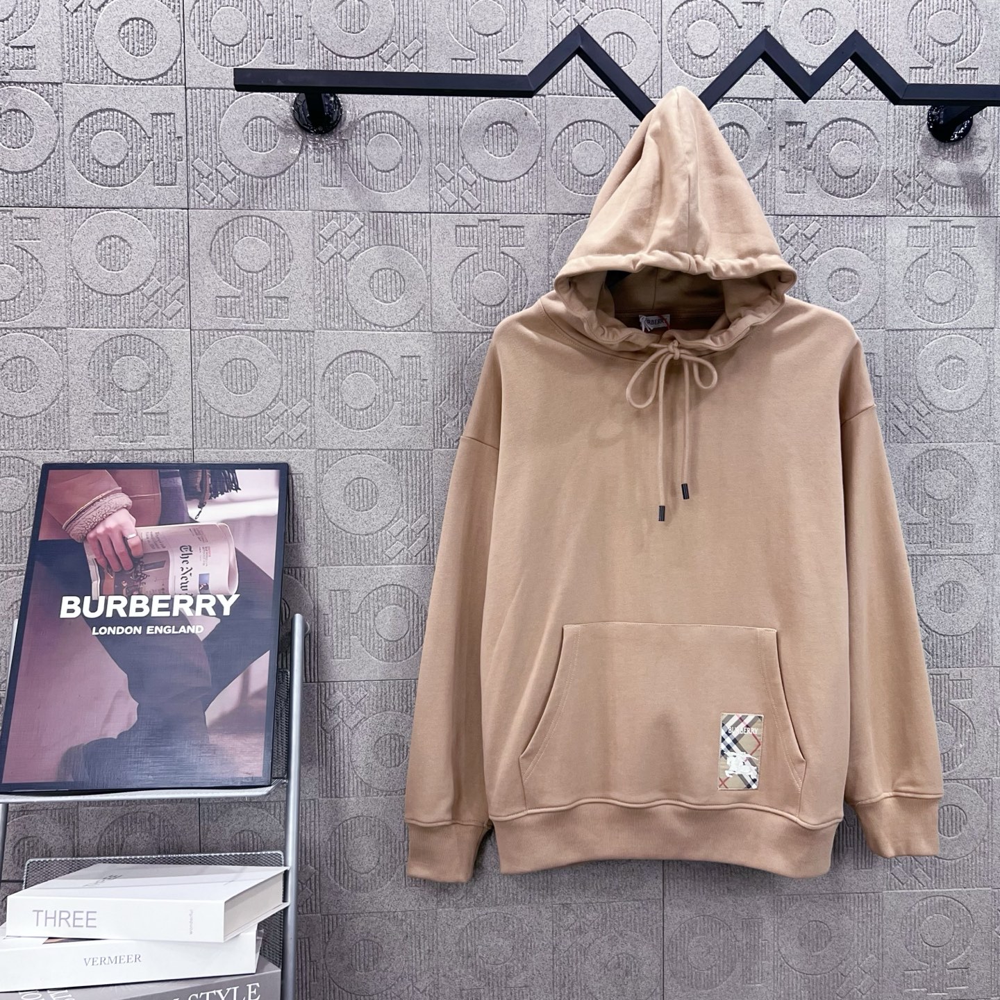 Burberry 버버리 미니 패치 레이블 후드티 맨투맨 티셔츠 의류