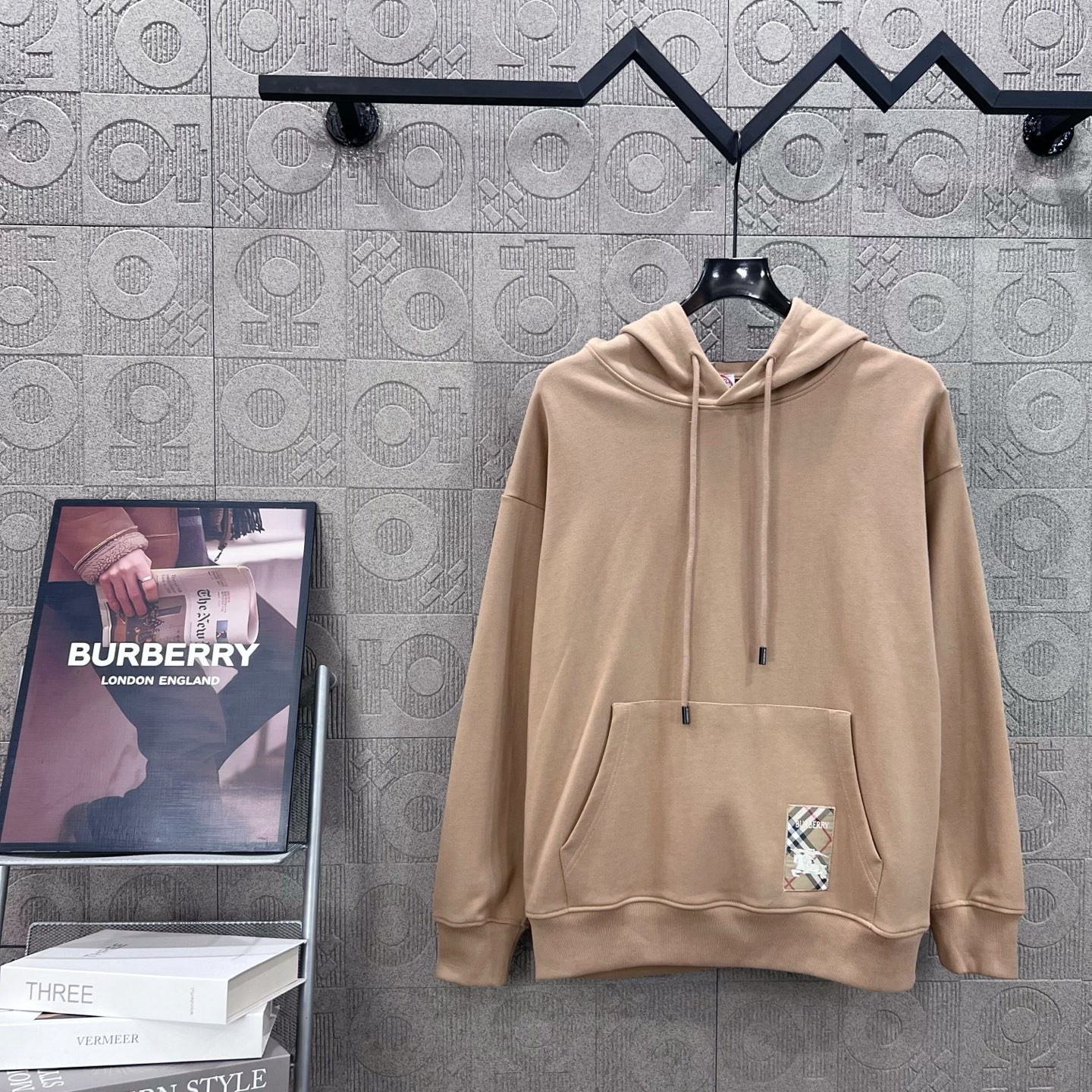 Burberry 버버리 미니 패치 레이블 후드티 맨투맨 티셔츠 의류