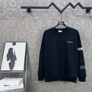Moncler 몽클레어 몽클레르 로고 자수 & 백프린트 맨투맨 티셔츠 의류