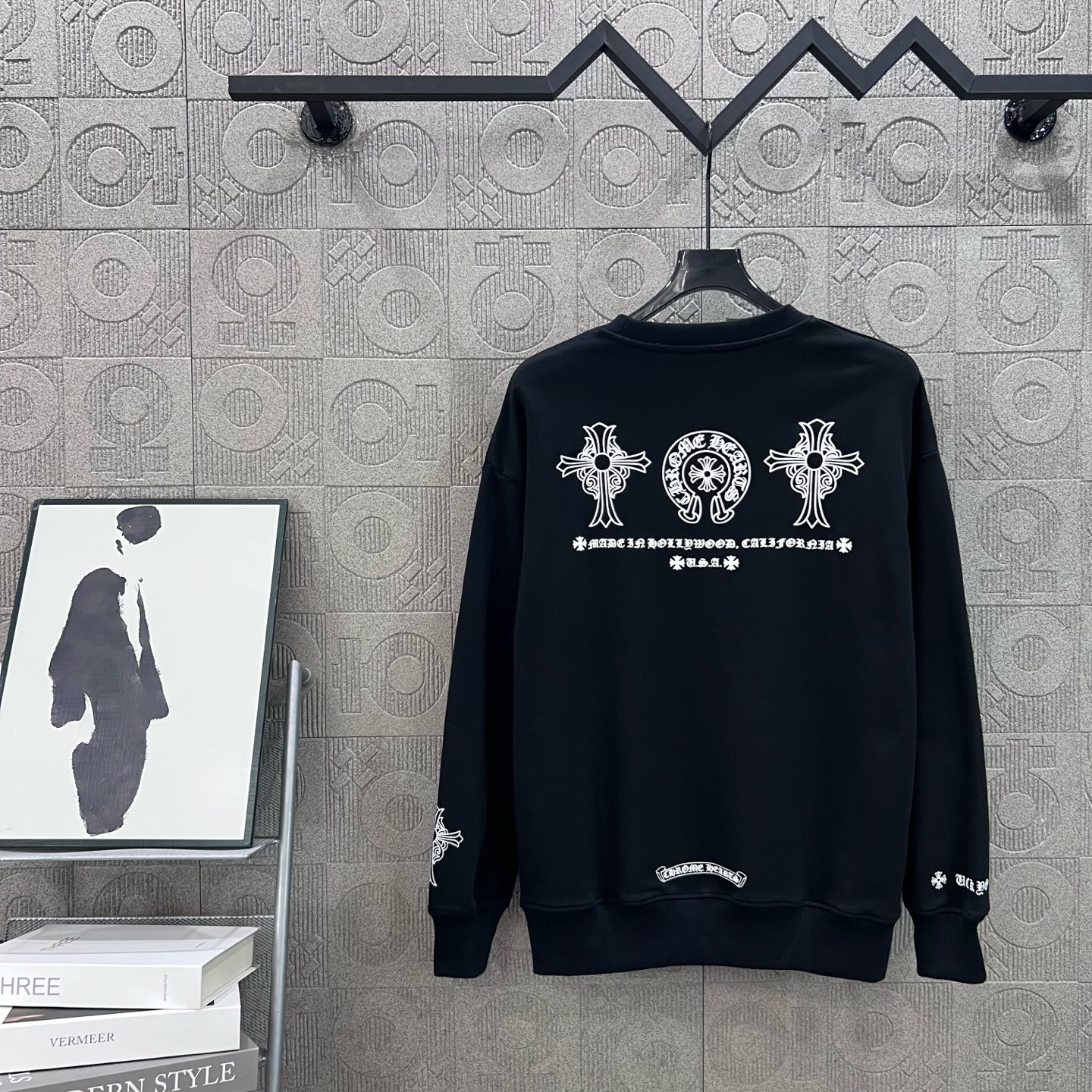 Chrome Hearts CH 크롬하츠 십자가 발포 프린팅 맨투맨 티셔츠 의류