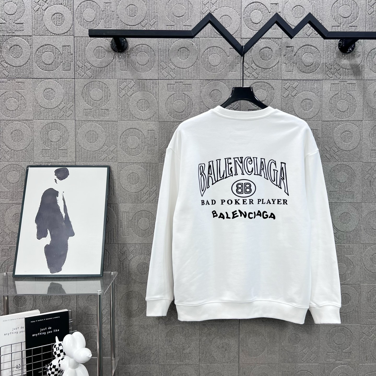 Balenciaga 발렌시아가 클래식 실리콘 로고 맨투맨 티셔츠 의류