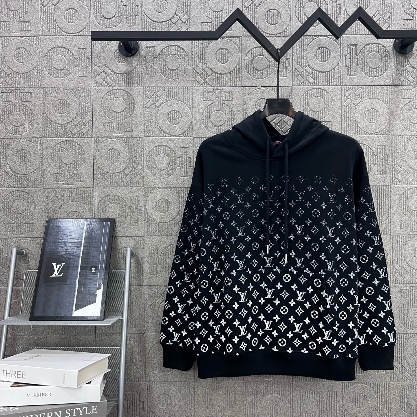 Louis Vuitton LV 루이비통 그라데이션 올오버 로고 후드티 맨투맨 티셔츠 의류