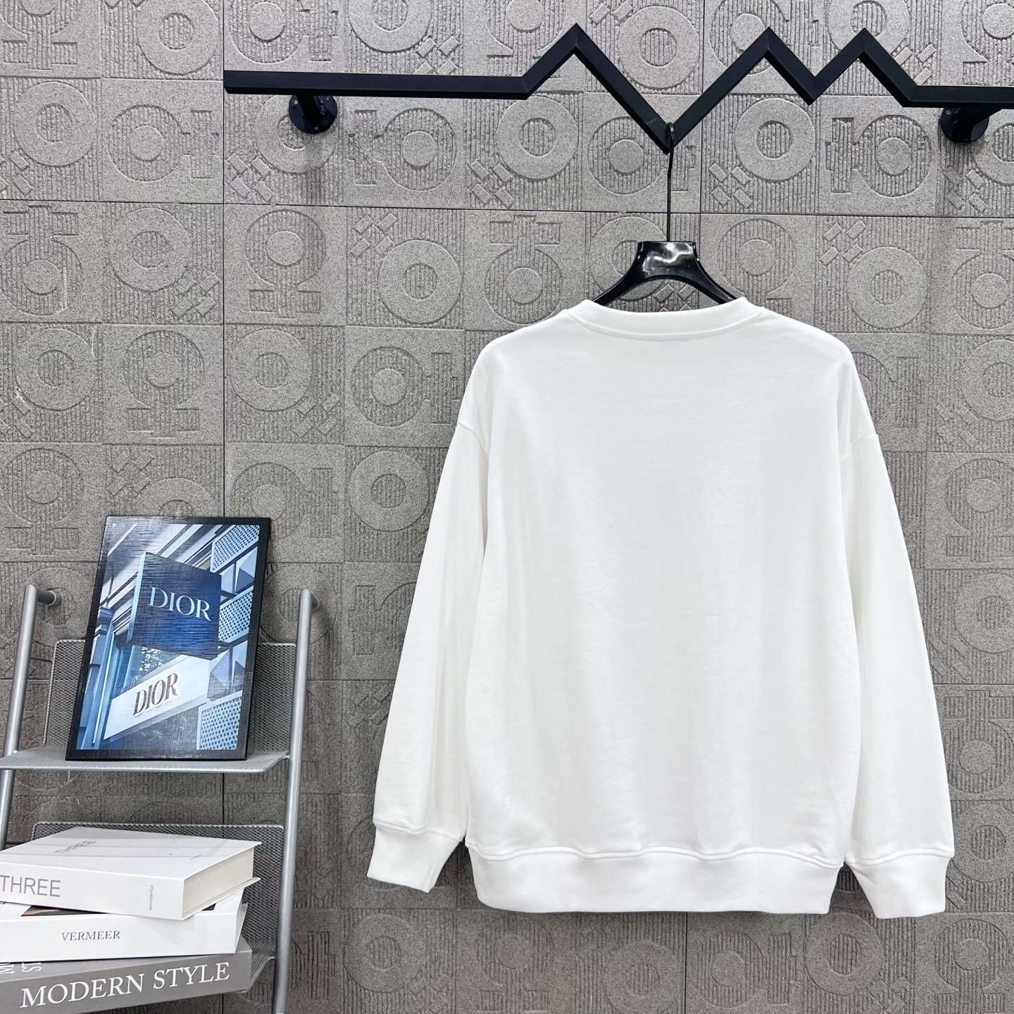 DIOR CD 디올 네온 컬러 로고 자수 맨투맨 티셔츠 의류