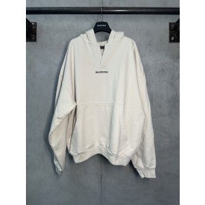 Balenciaga 발렌시아가 드롭숄더 자수 후드티 스웨트셔츠 의류